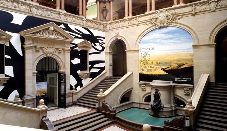 Intérieur du Palais de Rumine, atrium du Musée cantonal des beaux arts.