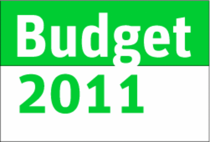 texte sous forme d'image indiquant Budget 2011