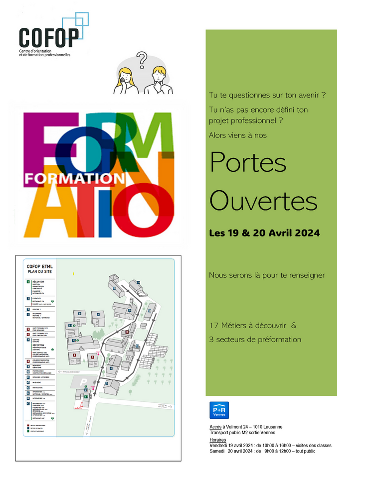 Affiche portes ouvertes cofop