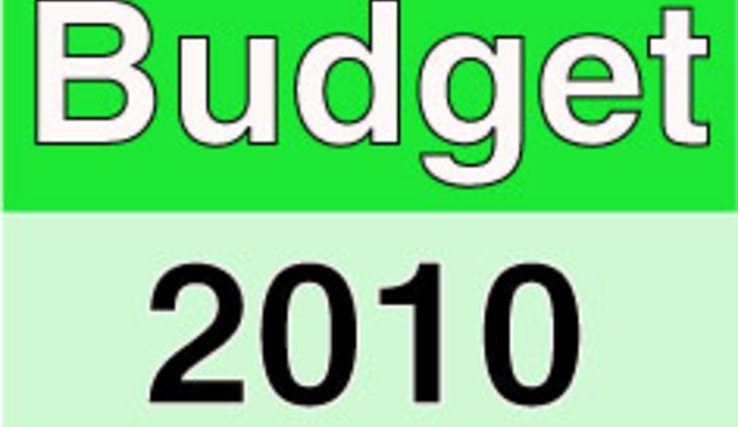 Visuel indiquant simplement "Budget 2010"