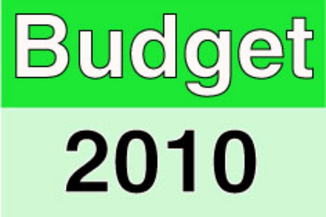 Visuel indiquant simplement "Budget 2010"