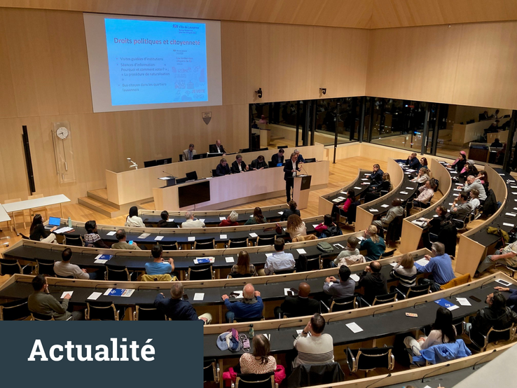 La salle du plénum du Grand Conseil vaudois lors des rendez-vous citoyens du BLI