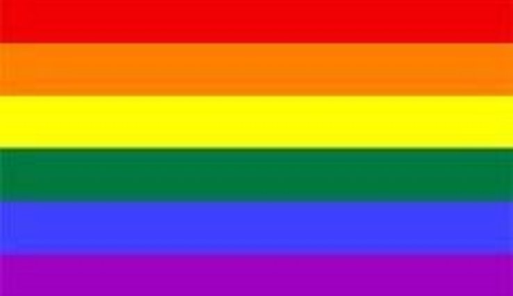 drapeau multicolore symbole des communautés homosexuelles