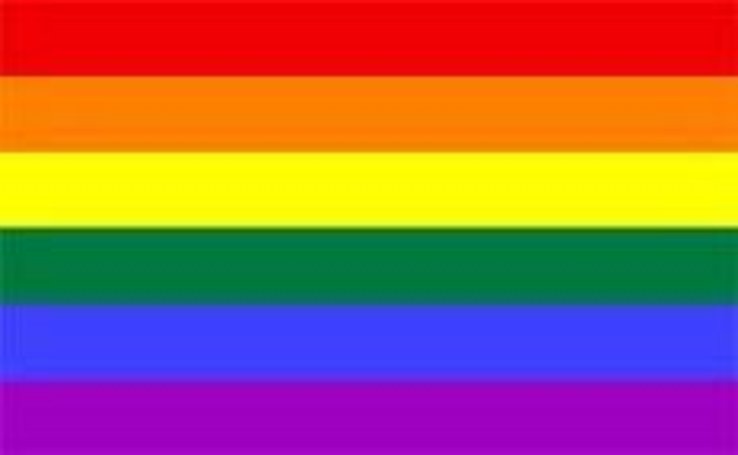 drapeau multicolore symbole des communautés homosexuelles