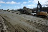 Février 2016 - Route Penthaz - Construction des remblais stabilisés