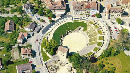 Amphithéatre d'Avenches tour du musée d'Avenches