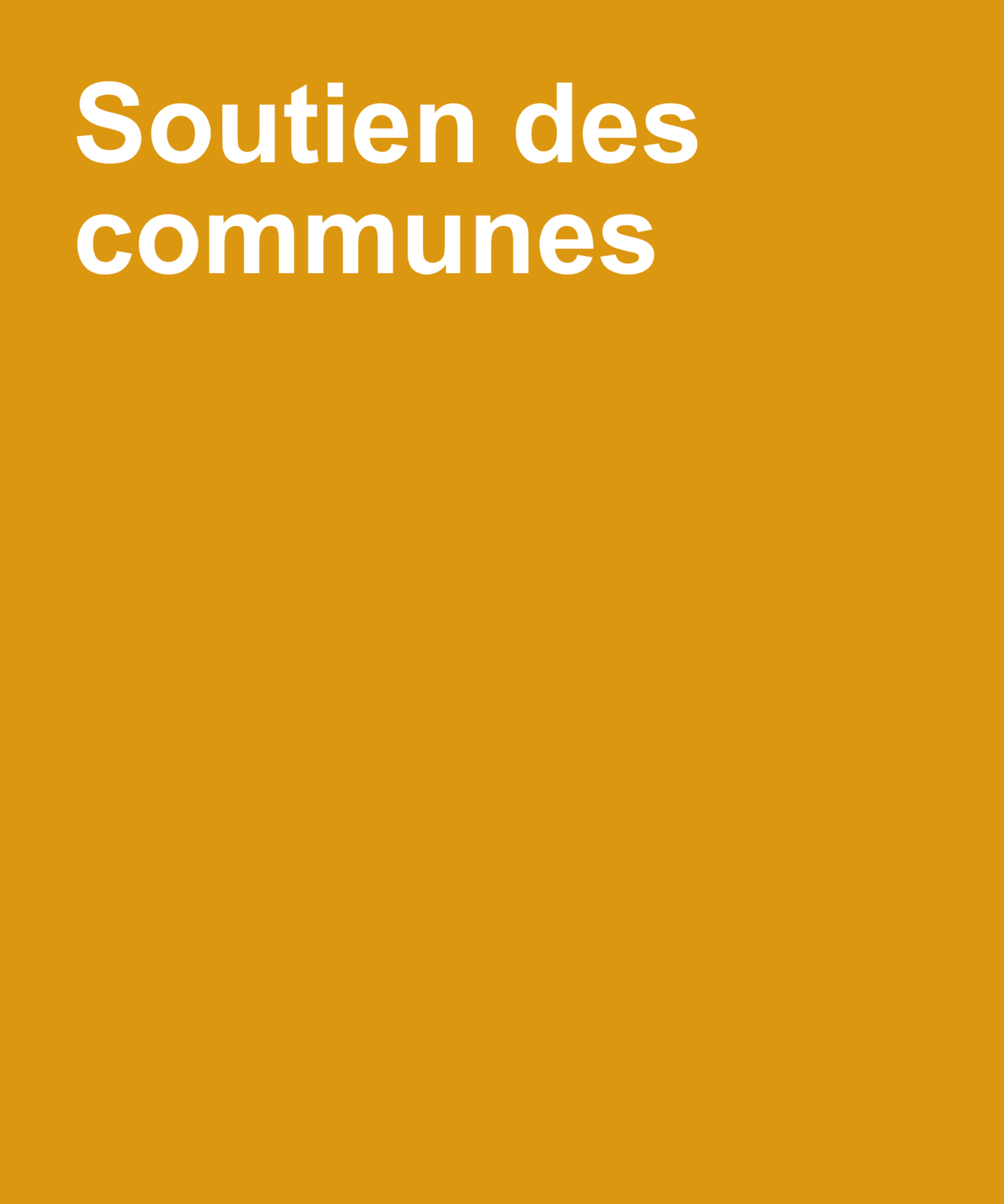 Soutien aux communes