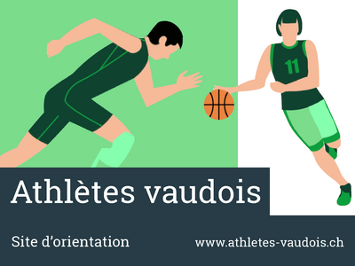 illustration: un coureur et une basketteuse