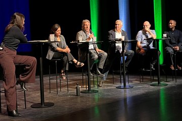 Participants à la Table ronde des Assises de l'immigration 2026: Amina Benkais-Benbrahim, Manuele Bertoli, Joseph Zisyadis, Steve Maucci, Samson Yemane