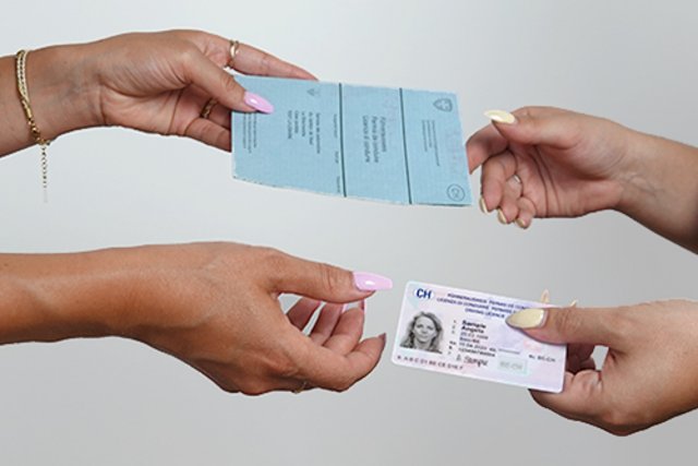 Echange permis bleu en pcc