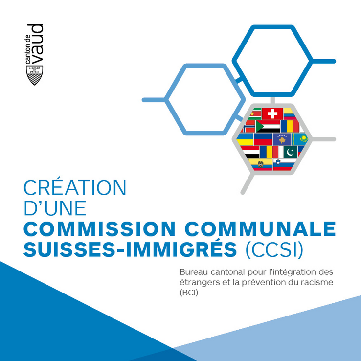 Page de couverture de la brochure "Création d'une commission communale suisses-immigrés".