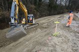 Février 2016 - Route Vufflens - Réglage des talus en remblai