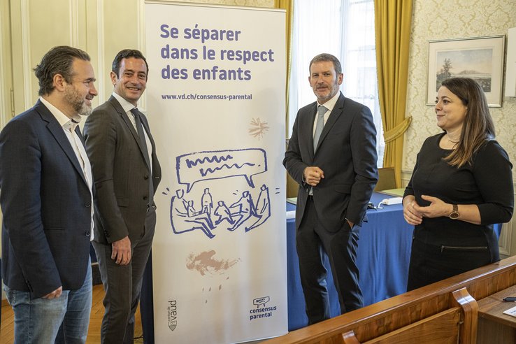 ETAT DE VAUD Conférence de presse "Se séparer dans le respect des enfants."