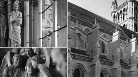 Cathédrale de Lausanne la Nef et le portail