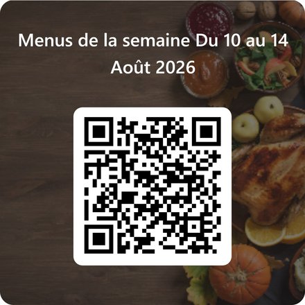 menu de la semaine