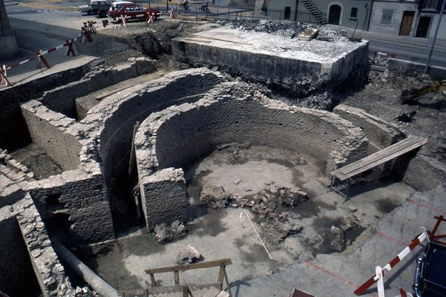 Vue générale des fouilles.