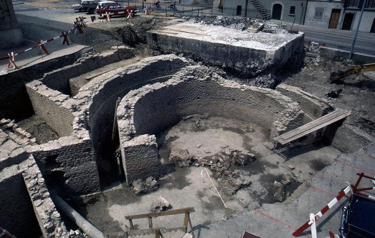 Vue générale des fouilles.