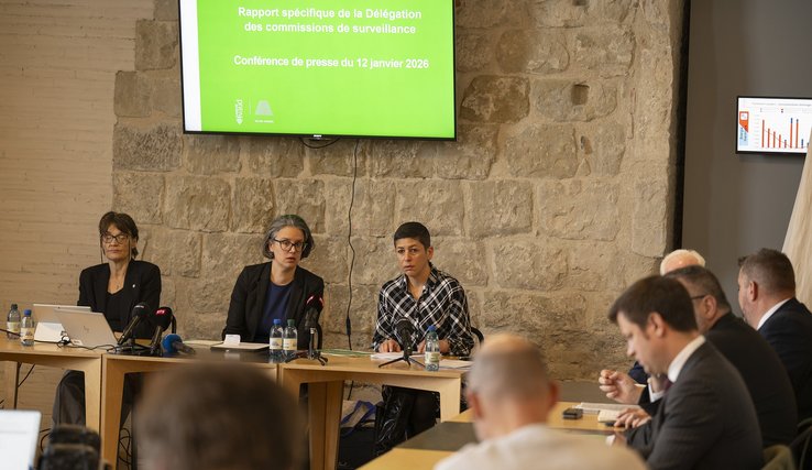 Conférence de presse de la Délégation des commissions de surveillance le 12 janvier 2026