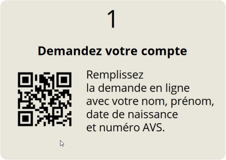QR code d'accès à la demande