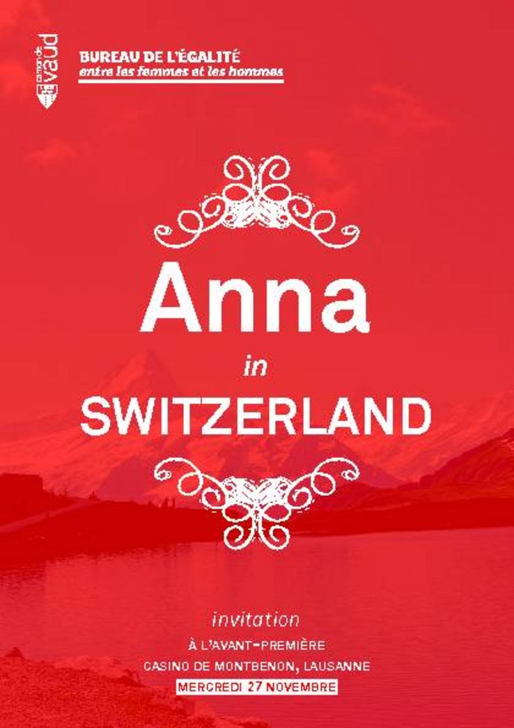Affiche du film "Anna in Switzerland", de Chantal Millès