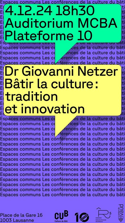 Conférence CUB Giovanni Netzer