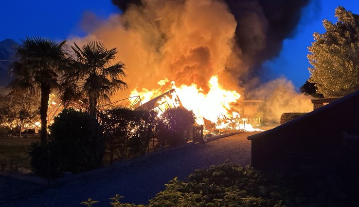 Photo incendie Yvorne