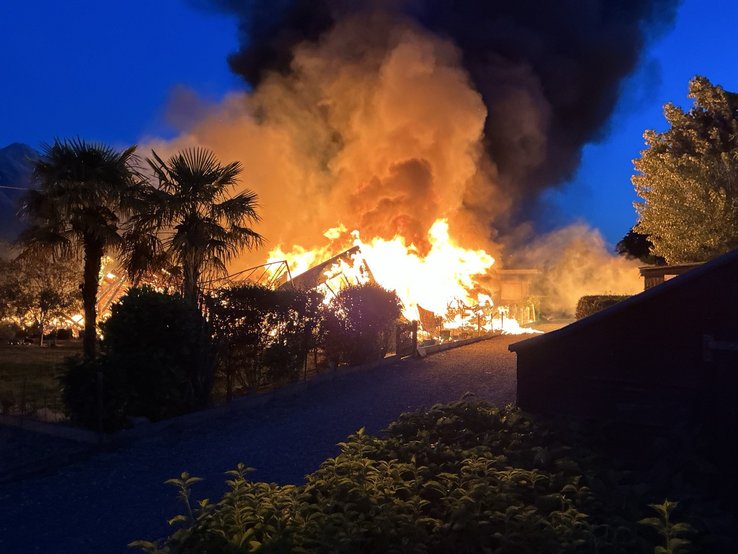 Photo incendie Yvorne