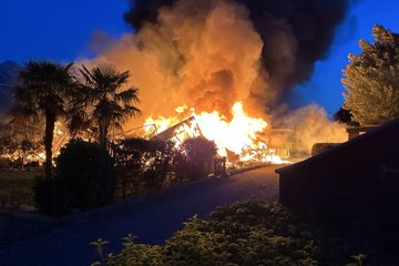 Photo incendie Yvorne