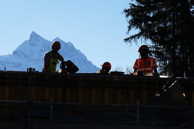 Construction du nouveau pont de la Barboleuse, étape 2023 © Eric Frigière