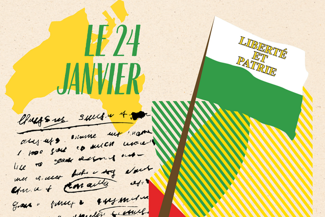 Illustration: dessin (drapeau)