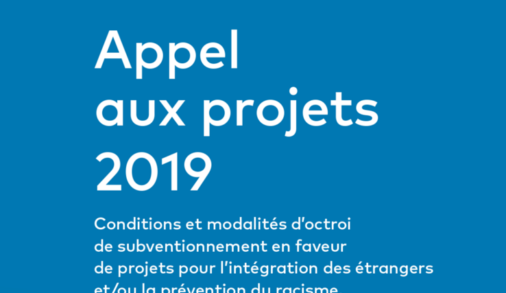 Couverture de la brochure Appel aux projets