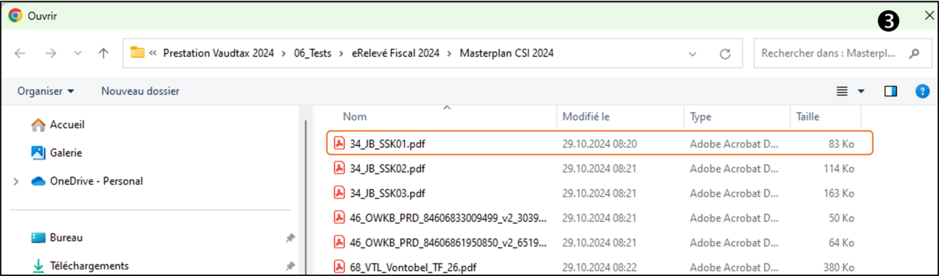 Import eRelevé fiscal 3