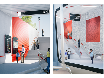 image de synthèse: vues de la future station Blécherette