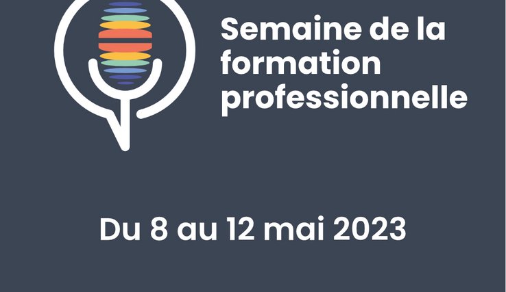 Affiche semaine de la formation professionnelle du 8 au 12 mai 2023