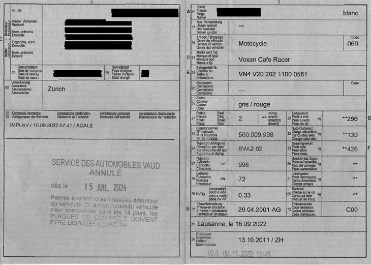 Carte grise