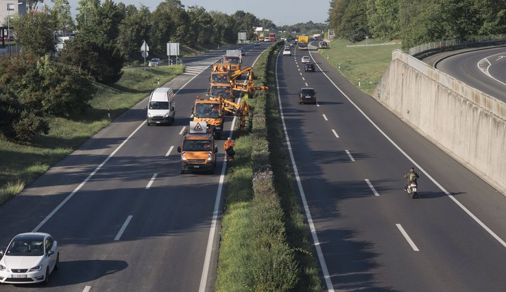 Autoroute à la hauteur de Bursins