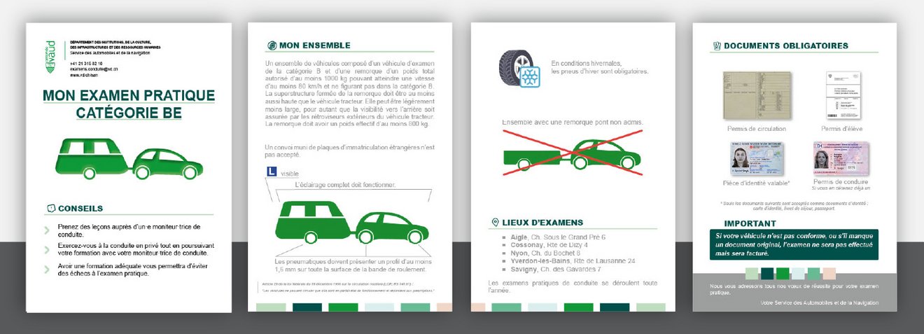 Illustration du dépliant "Mon examen pratique BE"