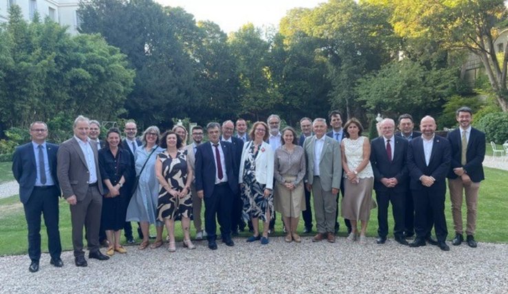 Les représentant.e.s des sections suisse et cantonales l’Assemblée parlementaire de la Francophonie (APF), Paris le 11 juillet 2025
