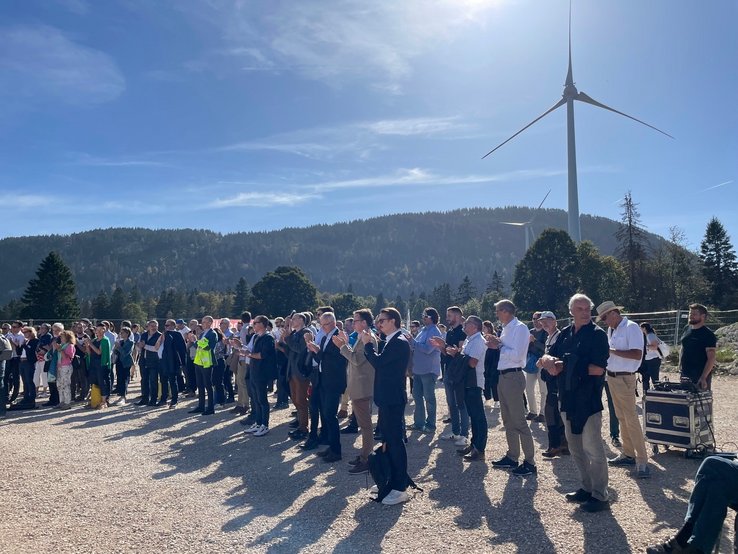 Inauguration du parc éolien de Ste-Croix Inauguration du parc éolien de Ste-Croix
