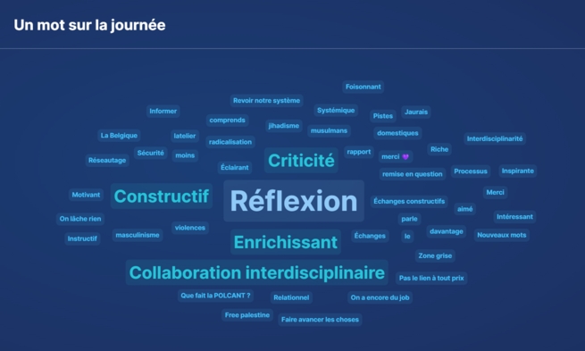 Nuage de mots des participant·e·s