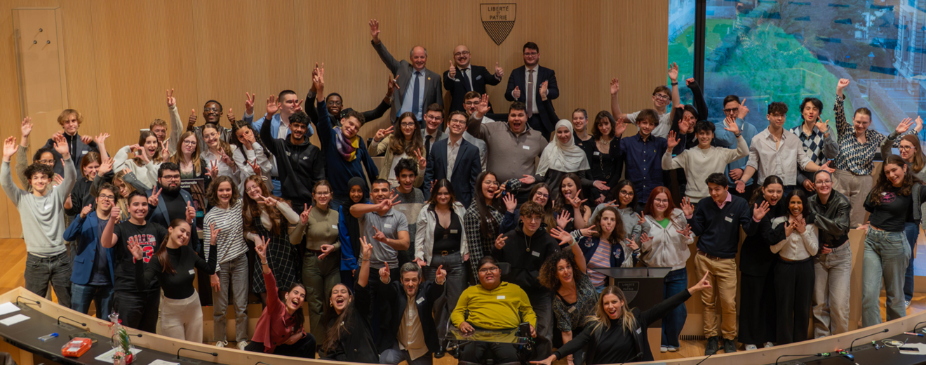 Session cantonale des jeunes du canton de Vaud 2025, salle du Grand Conseil