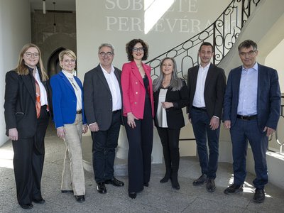 Photo du Conseil d'Etat avec Roger Nordmann