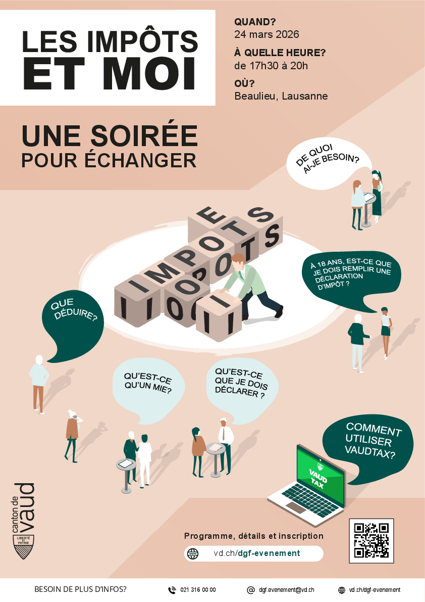 Affiche "Les impôts et moi"