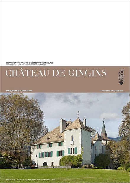 Couverture de la publication Monuments d'exception - Château de Gingins