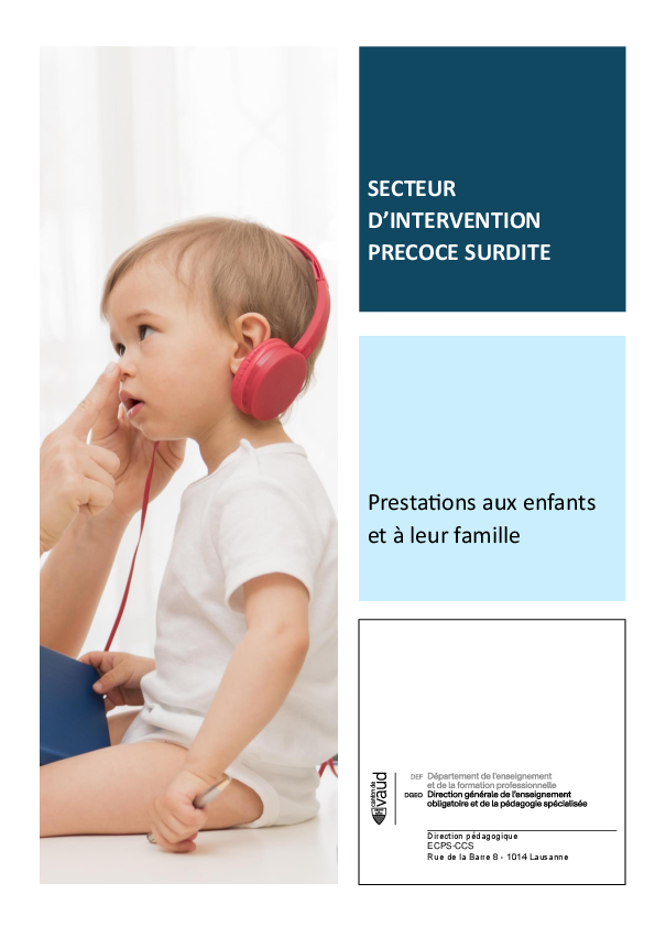 Prestation aux enfants et à leur famille