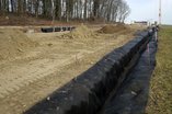 Janvier 2016 - Route Penthaz - Construction des drainages de bord de route