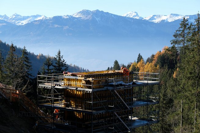 Construction du nouveau pont de la Barboleuse, étape 2023 © Eric Frigière