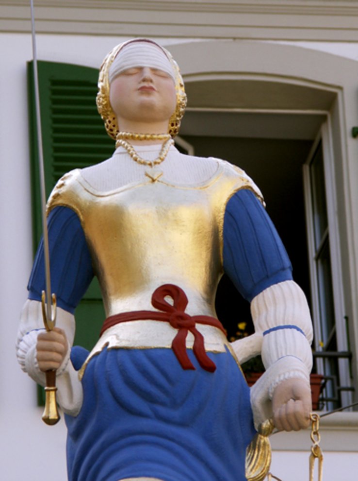 Statue représentant la Justice à Lausanne (image d'illustration)