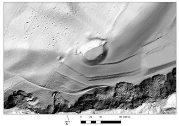 Vue LIDAR du château de Trey