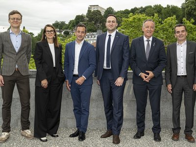 Photo de groupe des responsables politiques des cantons romands